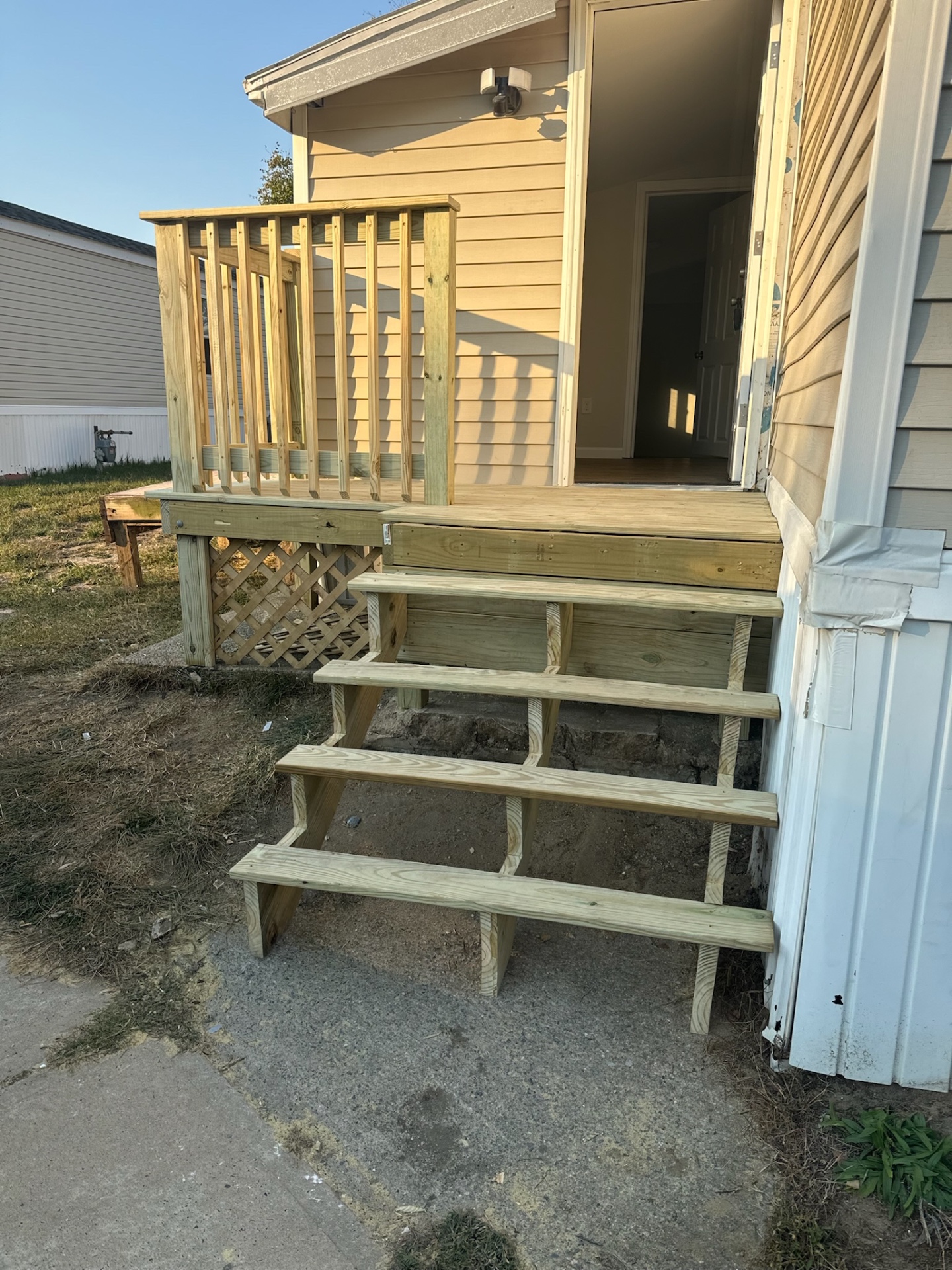 New composite deck on a Jersey shore home