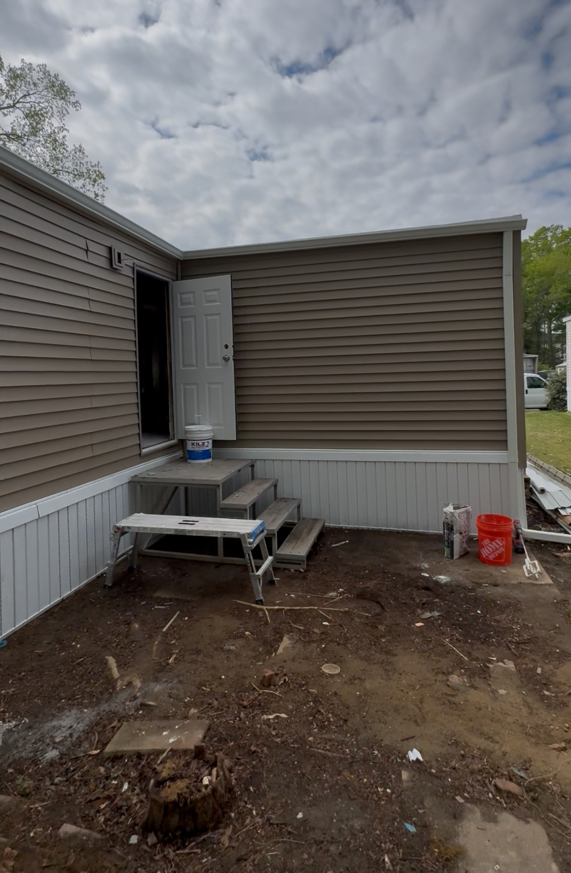 New exterior siding install on a coastal NJ home