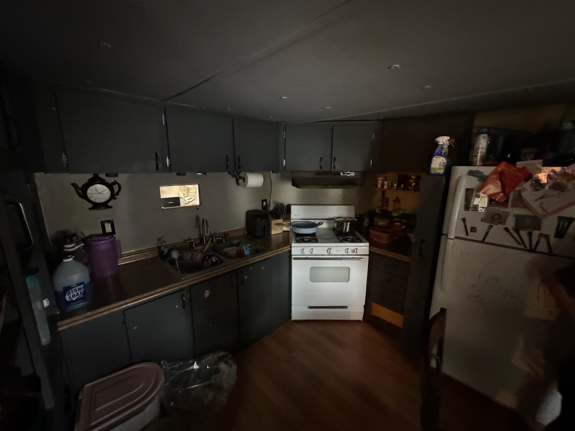 Dark dated kitchen in Ocean County NJ before remodel